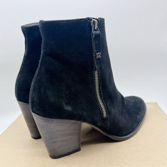 Paul Green Reya Boot Heeled Ankle Black Soft Suede UK 7.5 US 10 - NEW $550 - Picture 6 of 12